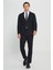 Slim Fit Dar Kesim Mono Yaka Yünlü Takım Elbise 1