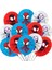 BALONLAR-12PCS Spidey ve Onun Inanılmaz Arkadaşları Parti Dekorasyon Malzemeleri Kağıt Tabak Masa Örtüsü Örümcek Adam Tema Bebek Duş Balonları Çocuklar Şekeri (Yurt Dışından) 1