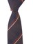 Dar Kesim Slim Kahve - Sarı Çizgili 6 Cm. Hand Made Kravat 1