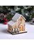 Stil 2 Noel LED Işık Ahşap Ev Aydınlık Kabin Noel Süslemeleri Ev Dekor Peri Gece Lambası Kolye Pervane Yeni Yıl Hediyesi (Yurt Dışından) 3