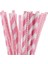 Pembe Zilue 25 Adet/paket Renkli Chevron Çizgili Polka Dot Yıldız Kağıt Saman Içecek Suyu Doğum Günü Partisi Bebek Duşları Restoran Malzemeleri (Yurt Dışından) 1