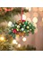 B Yapay Asılı Çiçek Sepeti Noel Kolye 2d Yeşil Kırmızı Çelenk Bitki Noel Ağacı Süsler Merry Christmas Dekorasyon Noel (Yurt Dışından) 3