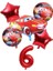 Balonlar-6 Adet Disney Araba Doğum Günü Partisi Süslemeleri Yıldırım Mcqueen Tek Kullanımlık Sofra Plakaları Masa Örtüsü Çocuklar Bebek Duş Parti Malzemeleri (Yurt Dışından) 1