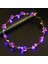 Mor LED Işık Çelenk Kız Kadın Doğum Günü Partisi Konser Hairband Prenses Taç Çiçek Çelenk Kafa Bandı Parlayan Işık Saç Aksesuarı (Yurt Dışından) 5