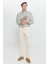 Slim Fit Dar Kesim %100 Pamuk Yan Cep Pileli Pantolon 3