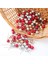 1.2 cm -Kırmızı 50 Adet 50/100 Adet/grup Mini Plastik Berry Yapay Çiçek Kırmızı Kiraz Sedefli Ercik Düğün Noel Pastası Kutusu Çelenkler Dekorasyon (Yurt Dışından) 4