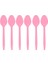 8 Adet Kaşık Disney Minnie Mouse Parti Malzemeleri Pembe Minnie Parti Balonları Kek Süslemeleri Bebek Duş Çocuk Doğum Günü Tek Kullanımlık Sofra Takımı (Yurt Dışından) 1