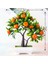 16 Göz Turuncu Yapay Meyve Bonsai Yeşil Bitkiler Simülasyon Bitkiler Dekorasyon Bonsai Oturma Odası Dekorasyon Seramik Karo (Yurt Dışından) 1