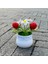 Strawberry-C 1 Adet (Saksı Ile) Tığ Çilek Bitkileri Bonsai Yapay Çiçekler Saksı El Örgü Süsler Oda Ev Masa Dekoru Için Sevgililer Günü Hediye Fikirleri (Yurt Dışından) 3