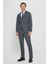 Slim Fit Dar Kesim Mono Yaka %100 Yün Takım Elbise 2
