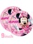 Maske 8 Adet Pembe Disney Minnie Mouse Tema Kız Doğum Günü Partisi Malzemeleri Fincan Plaka Çocuk Doğum Günü Partisi Dekorasyon Tek Kullanımlık Sofra Seti (Yurt Dışından) 5