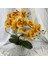 Açık Sarı 2 Şube Orkide Yaprak Yapay Çiçek Phalaenopsis Sahte Saksı Bitki Düğün Çiçek Aranjmanı Sahne Ev Iç Dekor (Yurt Dışından) 3