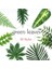 Song Zhi Ye Yapay Tropikal Monstera Kwai Palmiye Ağacı Yaprakları Ev Bahçe Dekorasyonu Sahte Bitkiler Fotoğraf Arka Plan Plante Artificielle (Yurt Dışından) 2