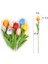 5PCS-COLOR10 5 Adet Lale Pu Yapay Çiçek Gerçek Dokunmatik Buket Sahte Çiçekler Düğün Dekorasyon Bahar Parti Dıy Ev Bahçe Malzemeleri Için (Yurt Dışından) 3
