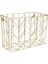 File Organizer, Gold) - U Brands Hanging File Desk Organiser, Wire Metal, Gold 1