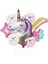 Resim Gösterisi Olarak Dört Yıl Unicorn Doğum Günü Partisi Tek Kullanımlık Sofra Pembe Unicorn Kağıt Tabaklar Bardaklar Peçeteler Kız Doğum Günü Partisi Bebek Duş Dekorasyonu (Yurt Dışından) 1