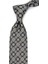 Gri Motif Desen Mendilli Klasik Kravat KK12971 1