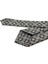 Gri Motif Desen Mendilli Klasik Kravat KK12971 3