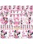 8 Adet Bıçak Minnie Mouse Parti Malzemeleri Çocuk Kız Bebek Banyo Doğum Günü Partisi Dekorasyon Için Banner Masa Örtüsü Bardak Tabakları ile 8 Misafir Hizmet Vermektedir (Yurt Dışından) 2