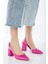 Fuşya | Saten | 34-43 Numara | Topuk Boyu 8 cm | Pad'lı Iç Taban Kadın Topuklu Ayakkabı | Shine 3