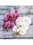 Gül 3D Küçük Kelebek Orkide 6 Kafaları/paket Sahte Çiçek Ev Perdelik Duvar Düğün Dekorasyon Noel Diy Yapay Phalaenopsis (Yurt Dışından) 2