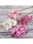 Gül 3D Küçük Kelebek Orkide 6 Kafaları/paket Sahte Çiçek Ev Perdelik Duvar Düğün Dekorasyon Noel Diy Yapay Phalaenopsis (Yurt Dışından) 3