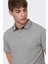 Erkek Onsfletcher Polo Yaka Pamuk T-Shirt 22024827 Gri 4