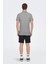 Erkek Onsfletcher Polo Yaka Pamuk T-Shirt 22024827 Gri 5