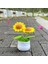 Ayçiçeği-Tığ Işi Ayçiçeği Saksı Bitki, Sahte Çiçek Bonsai, Gül, Kaktüs, Antoryum, Calla, Yonca, Lale, Papatya, Ev Masası Dekoru Için Dokuma Hediye (Yurt Dışından) 1
