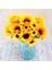 M Ayçiçeği Çiçek Buketi Yapay Çiçekler Papatyalar Düğün Bitki Aksesuarları Odası Ev Dekor Noel Partisi Dekorasyon Hediye (Yurt Dışından) 5
