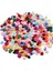 Beyaz 300 Adet 15MM Mix Renk Küçük Gül Çiçek Mini El Yapımı Saten Kurdele Gül Kafası Düğün Scrapbooking Dekorasyon Elbise Aksesuarları (Yurt Dışından) 2