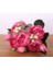 Gül Kırmızı 30 cm Gül Pembe Ipek Buket Şakayık Yapay Çiçekler 5 Büyük Kafalar 4 Küçük Tomurcuk Gelin Düğün Ev Dekorasyon Sahte Çiçekler Sahte (Yurt Dışından) 1