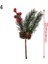 Stil 4 20-26 cm Kırmızı Berry Buket Yapay Suni Çam Kozalağı Çiçek Şube Noel Ağacı Dekorasyon Düğün Parti Dekor Şenlikli Malzemeleri (Yurt Dışından) 1