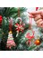 F Noel Şeker Süs Lolipop Noel Dekor Şeker Kamışı Asılı Dekorasyon Bastonlar El Sanatları Noel Çelenk Noel Ağacı Parti Malzemeleri (Yurt Dışından) 2