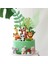 1 Adet Balon Woodland Orman Doğum Günü Partisi Dekorasyon Hayvan Hayvanat Bahçesi Tilki Aslan Fil Erkek Tek Kullanımlık Sofra Kek Topper (Yurt Dışından) 3