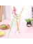 5 Parça Renkli Pipet Seti - Emojili Spiral Kokteyl - Çocuk Pipeti Temizleme Fırçalı 2