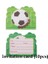 Davetiye Kartı 10 Adet Futbol Tema Parti Sofra Tabaklar Peçeteler Bayrak Doğum Günü Çocuklar Karikatür Bardak Şekeri Hediye Çantası Bebek Duş Parti Malzemeleri Dekor (Yurt Dışından) 1