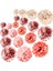 Gül Pembe 6 Adet 6 Adet 25 cm Gül Altın Parti Süslemeleri Doku Pom Poms Çiçekler Doğum Günü Partisi Dekoru Bebek Gelin Duş Gelin Duş Dıy Malzemeleri (Yurt Dışından) 3