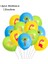 Balon-12 Adet Karikatür Dinozor Doğum Günü Partisi Çocuklar Orman Dinozor Şekeri Çıkartmalar Balon Erkek Doğum Günü Parti Bardağı Plaka Bebek Duş Malzemeleri (Yurt Dışından) 1