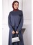 Füme Gül Aksesuarlı Modal Sweat Etekli Takım 4