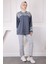 Füme Tül Çiçek Garnili Modal Sweat 3