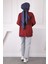 Bordo Tül Çiçek Garnili Modal Sweat 4