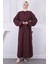 Mürdüm Kuşaklı Taşlı Abaya 2