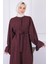 Mürdüm Kuşaklı Taşlı Abaya 4