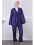 Lacivert Kemerli Kimono Pantolonlu Takım 2