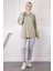Haki Tül Çiçek Garnili Modal Sweat 3