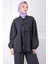 Siyah Ön Bağlamalı Kimono Pantolonlu Takım 4