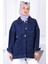 Lacivert Lazer Kesim Kot Ceket 1