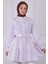 Bordo Hakim Yaka Çizgili Poplin Tunik 1