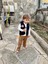 Miraylife 3-4-5 Yaş Fitilli Kadife Pantolon Kapitone Kapşonlu Yelek Uzun Kollu Sweat 3lü Erkek Çocuk Takımı 2